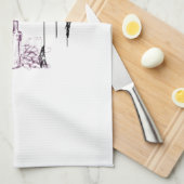 Weinberg Geschirrtuch (Viertel Falte)