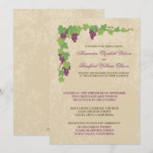 Weinberg-Hochzeits-Einladung Einladung (Vorne/Hinten)