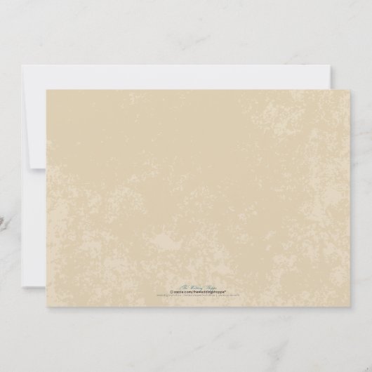 Weinberg-Hochzeits-Einladung Einladung (Rückseite)