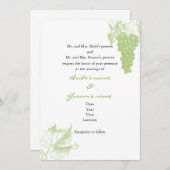 Weinberg-Hochzeits-Einladung Einladung (Vorne/Hinten)