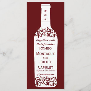 Weinberg-Hochzeits-Einladungen Einladung