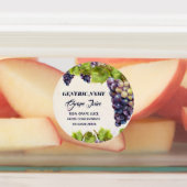 Weinberg Jam Jar Canning Etiketten (Befestigt)