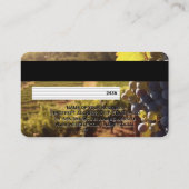 Weinberg | Kreditkarte Visitenkarte (Rückseite)