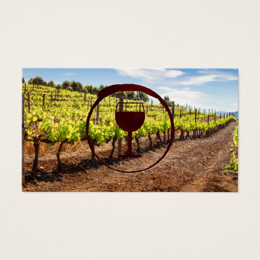 Weinberg | Logo für Weinglas (Vorderseite)