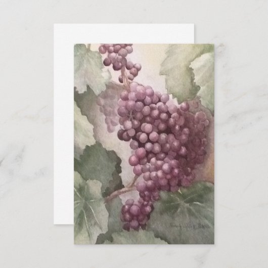 Weinberg Mitteilungskarte (Vorne/Hinten)