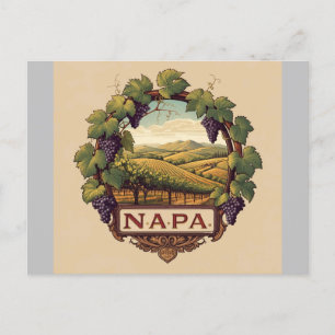 Weinberg Napa Tal Souvenir Postkarte