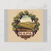 Weinberg Napa Tal Souvenir Postkarte (Vorderseite)