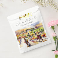 Weinberg Napa Valley Hochzeit Wasserfarbe Dank