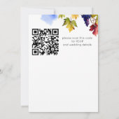 Weinberg Napa Valley Hochzeitsvorlage für Aquarell Einladung (Rückseite)