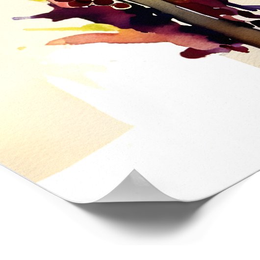 Weinberg Napa Valley Hochzeitszeichen Poster (Ecke)