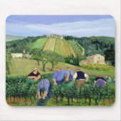 Weinberg-Oliven und Sonnenblumen Mousepad (Vorne)