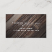 Weinberg | Rote Flasche Visitenkarte (Rückseite)