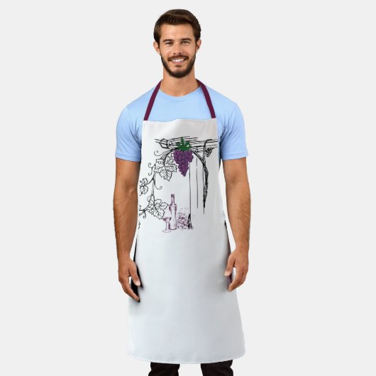 Weinberg Schürze (Getragen)