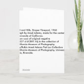 Weinberg und Hügel, Textilkaufmann Vineyard, 1966 Karte (Rückseite)