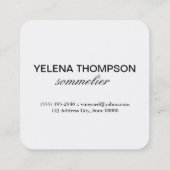 Weinberg Vintag Quadratische Visitenkarte (Rückseite)