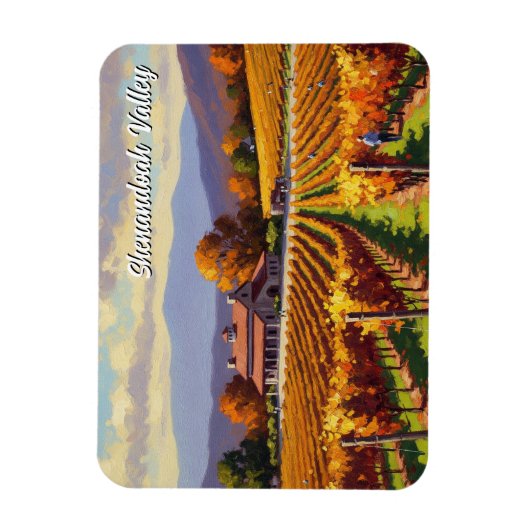 Weinberg Virginia Shenandoah Valle Postkarte Magnet (Vertikal)