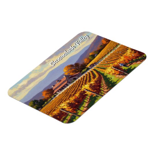 Weinberg Virginia Shenandoah Valle Postkarte Magnet (Linke Seite)