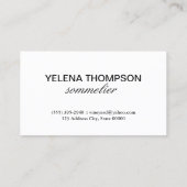 Weinberg Visitenkarte (Rückseite)