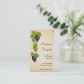 Weinberg-Visitenkarte Visitenkarte (Stehend Vorderseite)