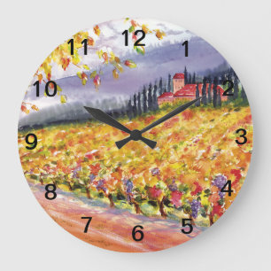 Weinberg-Wanduhr Große Wanduhr