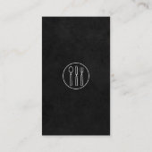 Weinberg Wein Lux Schwarzes Silbergeschirr Visitenkarte (Rückseite)