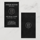 Weinberg Wein Lux Schwarzes Silbergeschirr Visitenkarte (Vorne/Hinten)
