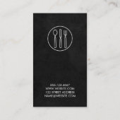 Weinberg Wein Lux Schwarzes Silbergeschirr Visitenkarte (Rückseite)