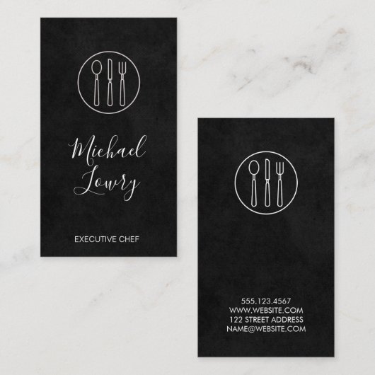 Weinberg Wein Lux Schwarzes Silbergeschirr Visitenkarte (Vorne/Hinten)