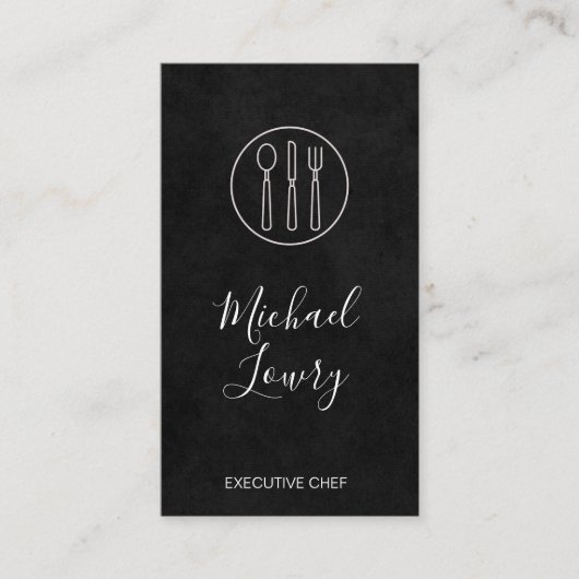 Weinberg Wein Lux Schwarzes Silbergeschirr Visitenkarte (Vorderseite)