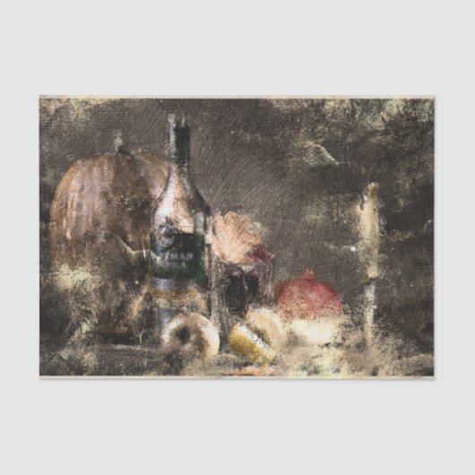 Weinberg | Wein und Apple Grunge Seidenpapier (Vorderseite)