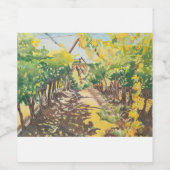 Weinberg Weinetikett (Einzelnes Label)