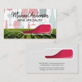 Weinberg | Weinflaschen Muster Visitenkarte (Vorne/Hinten)