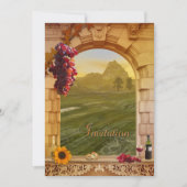 Weinberg Weinlope oder nach Hochzeit Einladung (Vorderseite)