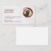 Weinberg | Weinprobe | Weinhändler Visitenkarte (Vorne/Hinten)