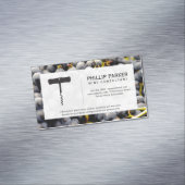 Weinberg | Weintrauben im Wein Magnetische Visitenkarte (Beispiel)