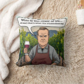 Weinberg Winemaker, Wein ist der Elixier des Leben Kissen (Decke)
