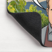 Weinberg Winemaker, Wein ist der Elixier des Leben Mousepad (Ecke)
