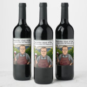 Weinberg Winemaker, Wein ist der Elixier des Leben Weinetikett (Flaschen)
