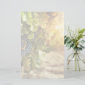 Weinberge bei Sonnenuntergang Briefpapier (Stehend Vorderseite)