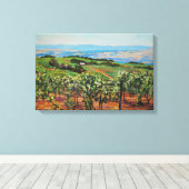 Weinberge Canvas Print Leinwanddruck (Insitu (Holzboden))