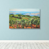 Weinberge Canvas Print Leinwanddruck (Insitu (Holzboden))