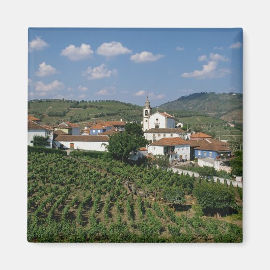 Weinberge, Dorf San Miguel, Douro Magnet (Vorne)