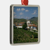 Weinberge, Dorf San Miguel, Douro Silbernes Ornament (Rechts)