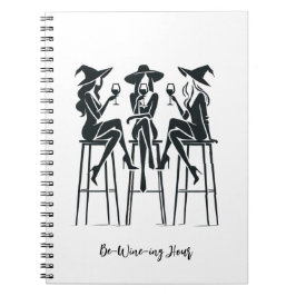 Weinberge,elegante Hexen, Weinnacht,Moderne Notizblock