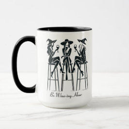 Weinberge,elegante Hexen, Weinnacht,Moderne Tasse