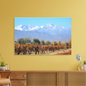 Weinberge im Fall von Mendoza, Argentinien Leinwanddruck (Insitu (Wohnzimmer))
