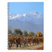 Weinberge im Fall von Mendoza, Argentinien Notizblock (Vorderseite)