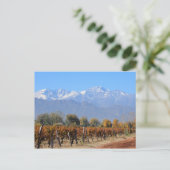 Weinberge im Fall von Mendoza, Argentinien Postkarte (Stehend Vorderseite)