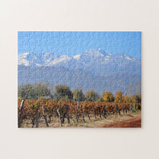 Weinberge im Fall von Mendoza, Argentinien Puzzle (Horizontal)