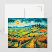 Weinberge im Herbst 2010 Feiertagspostkarte (Vorne/Hinten)
